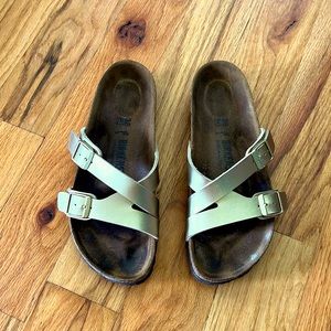 Birkenstock Yao Gold Sandal Size 38